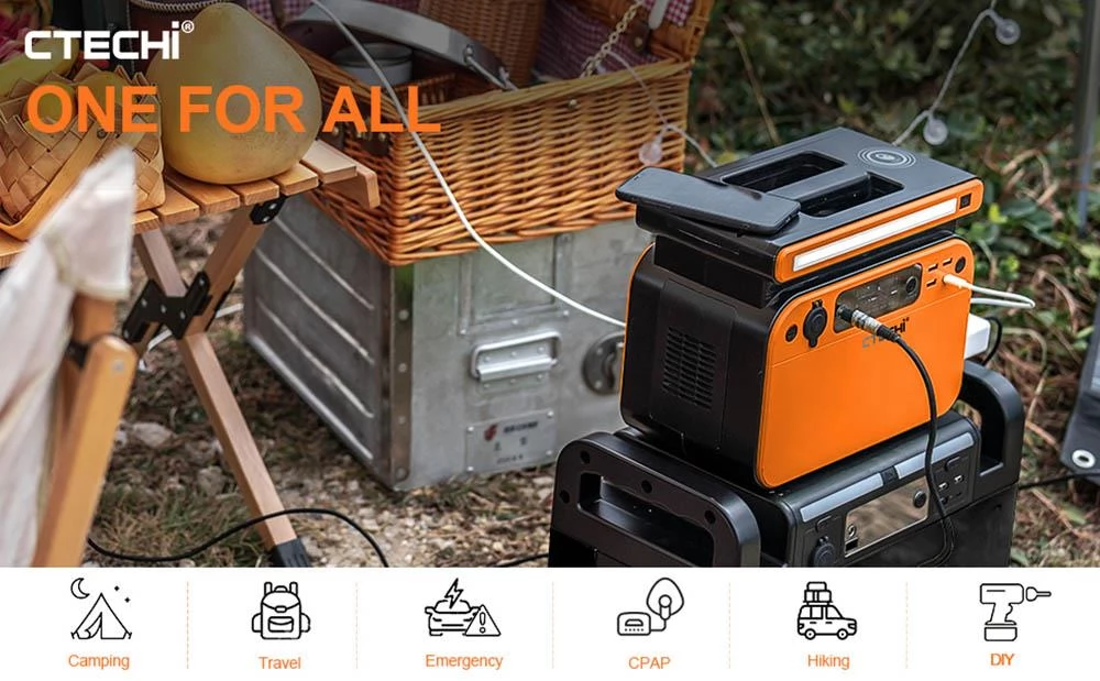CTECHi GT500 500W/518Wh Portable Power Station, LiFePO4 Battery